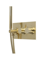 X11 - 2 Control Landscape Thermo Shower 2 outlets- PVD