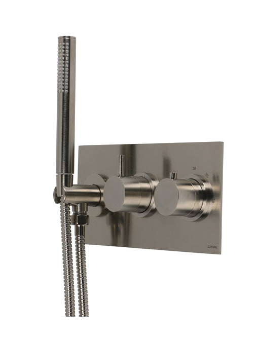 X11 - 2 Control Landscape Thermo Shower 2 outlets- PVD