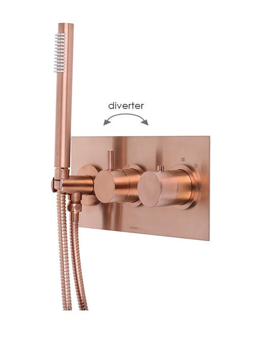 X11 - 2 Control Landscape Thermo Shower 2 outlets- PVD