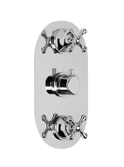 EDWARDIAN - 3 Control Vertical Thermo Valve 2 outlets