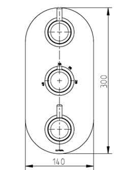 TECHNO 35 - 3 Control Thermo Valve 2 outlets