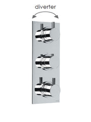 TECHNO 465 - 3 Control Thermo & 2-Way Diverter 3 outlets