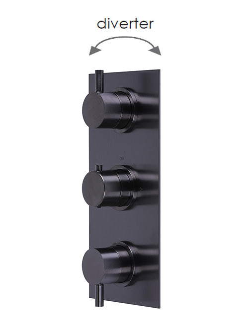 X11 - 3 Control Thermo & Diverter - 3 outlets PVD