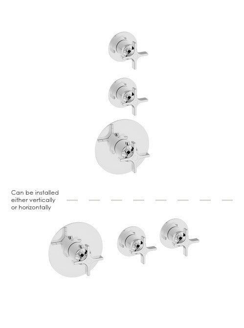 LAYLA - 3 Control Valve 2 Outlet - Cross