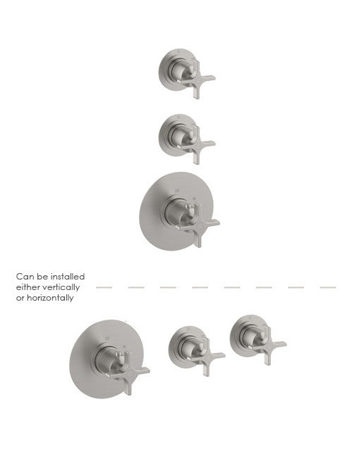 LAYLA - 3 Control Valve 2 Outlet - Cross