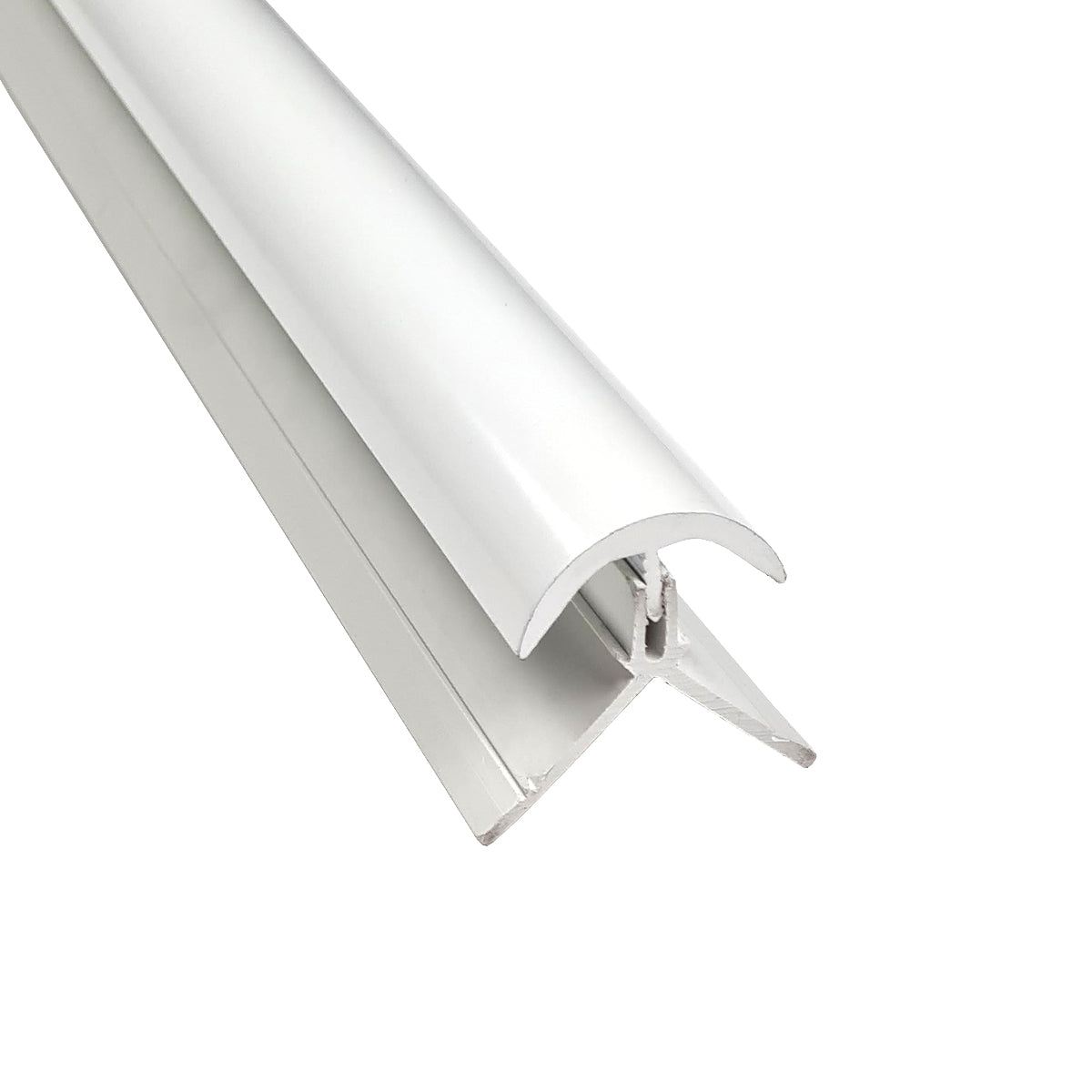 Nuance External Corner Trim for Acrylic Panels White
