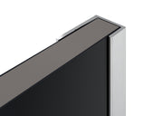 Nuance End Cap for Acrylic Panels Aluminium