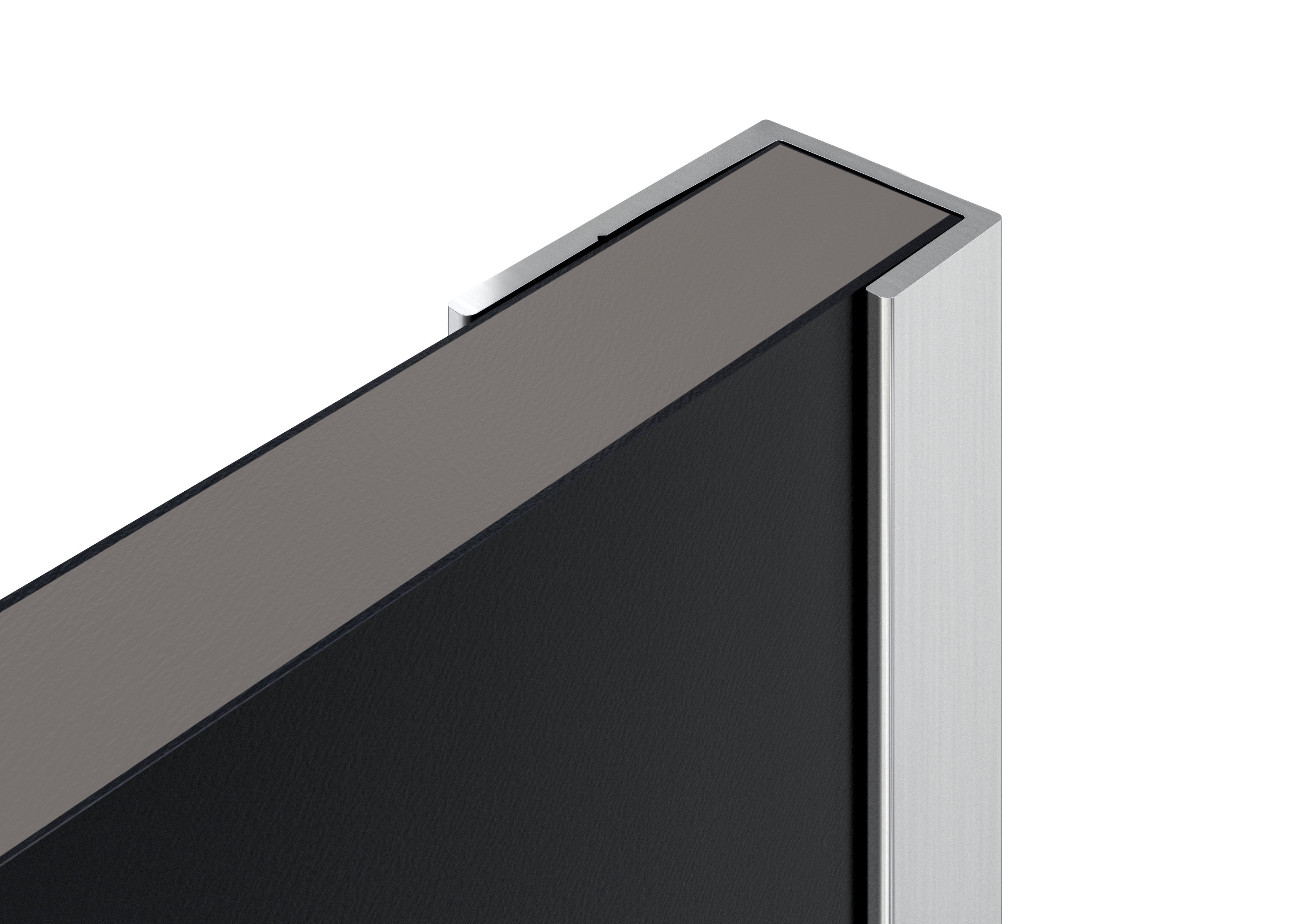 Nuance End Cap for Acrylic Panels Aluminium