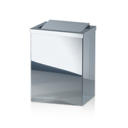 DW 113 Paper bin with revolving cover stainless steel polished