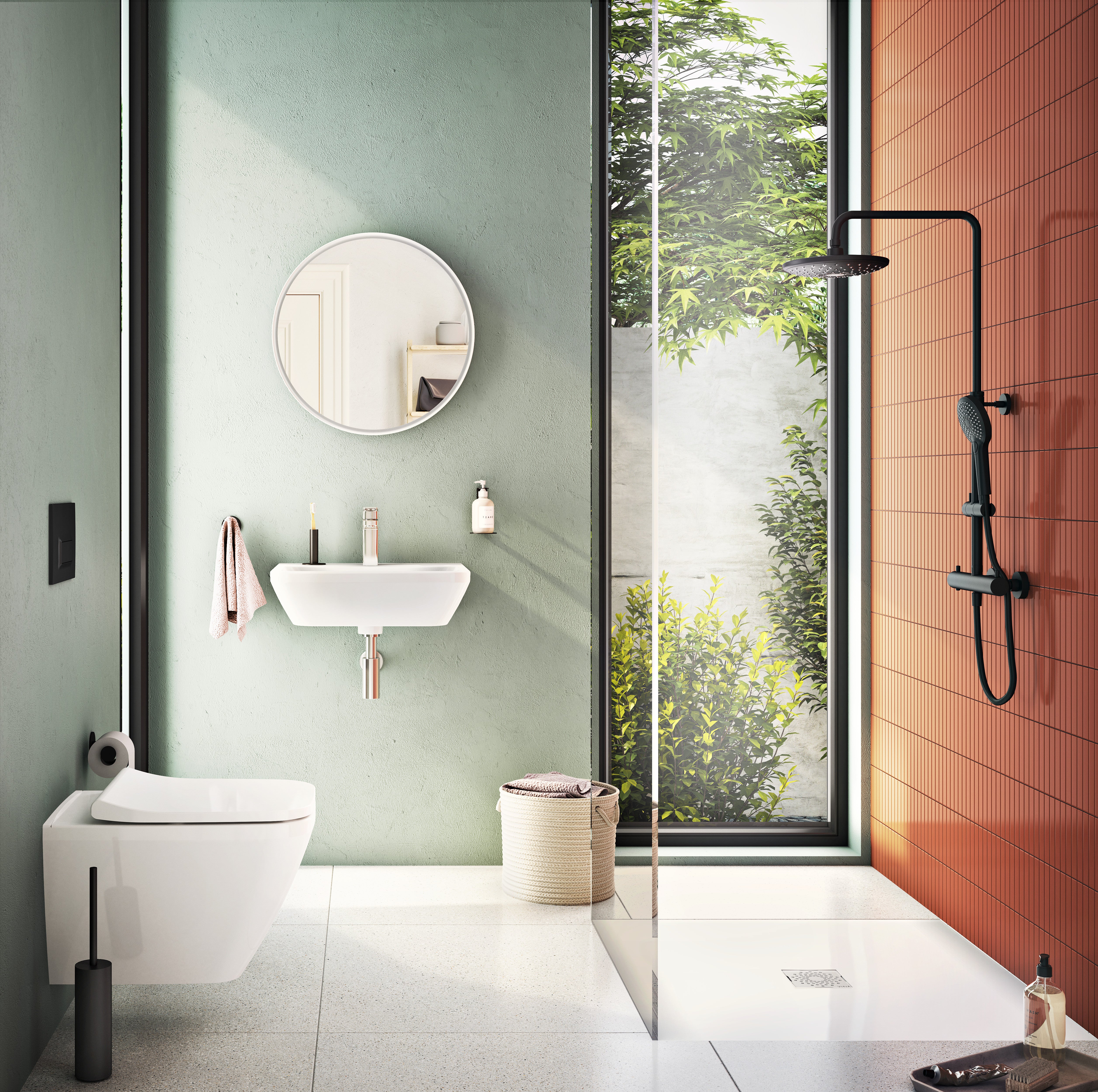 Standard Washbasin, 55cm, Square