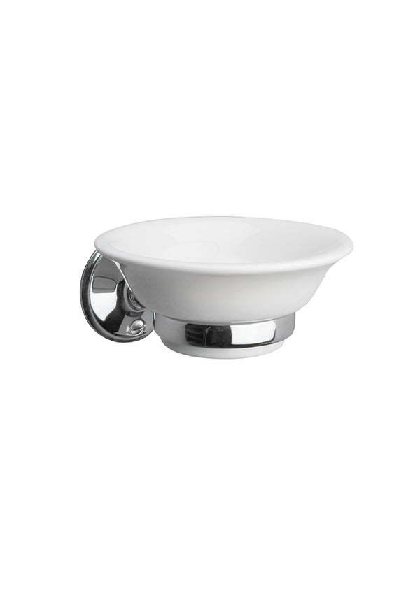 STOCKHOLM SOAP DISH AND HOLDER CHROME