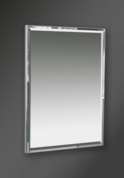 FRAMED WALL MOUNTED MIRROR CHROME