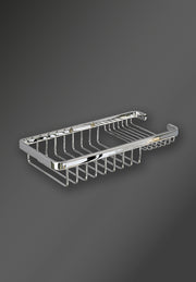 SOAP AND SPONGE BASKET CHROME