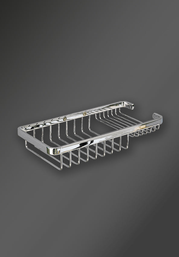 SOAP AND SPONGE BASKET CHROME