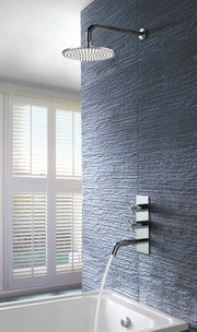 SOLEX THERMOSTATIC CONCEALED 2 OUTLET SHOWER VALVE WITH ATTACHED HANDSET