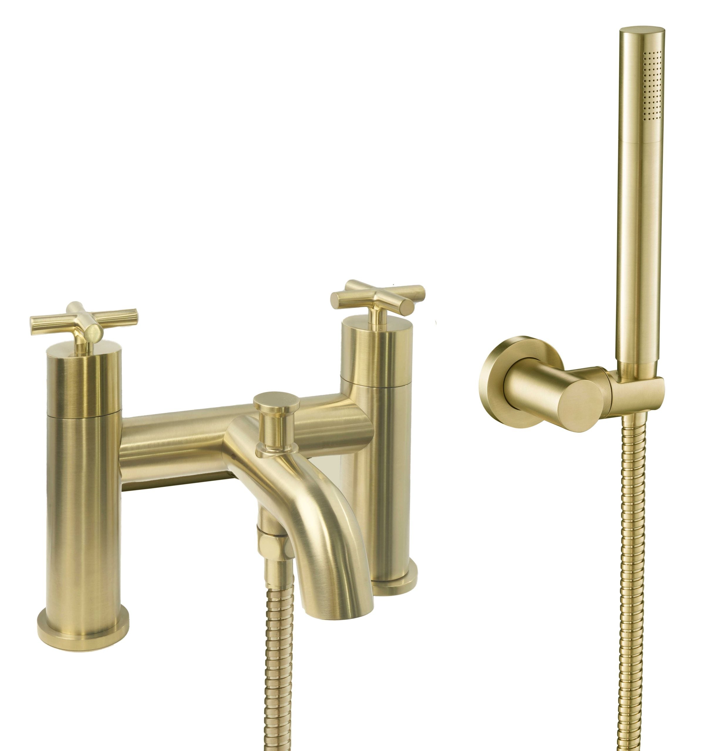 SOLEX DECK MOUNTED BATH SHOWER MIXER WITH KIT