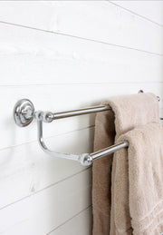 RICHMOND DOUBLE TOWEL RAIL 650MM CHROME