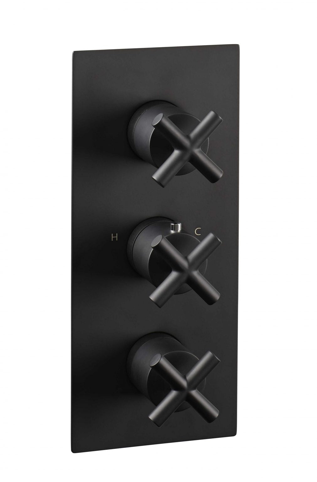 SOLEX THERMOSTATIC CONCEALED 3 OUTLET SHOWER VALVE, VERTICAL