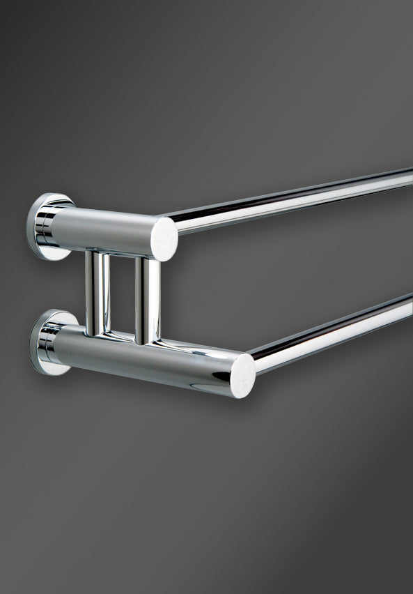 MONTANA DOUBLE TOWEL RAIL 650MM CHROME