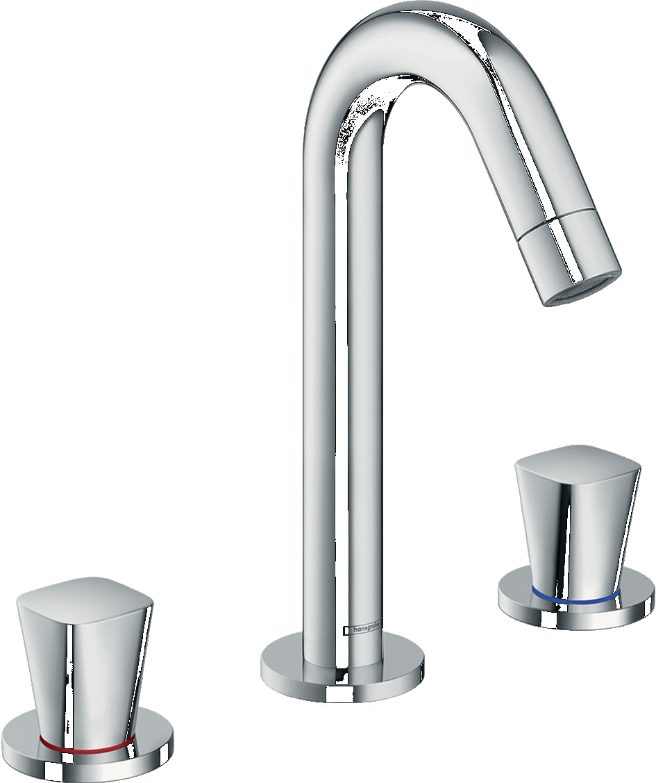 Logis 3-hole basin mixer 150 with pop-up waste