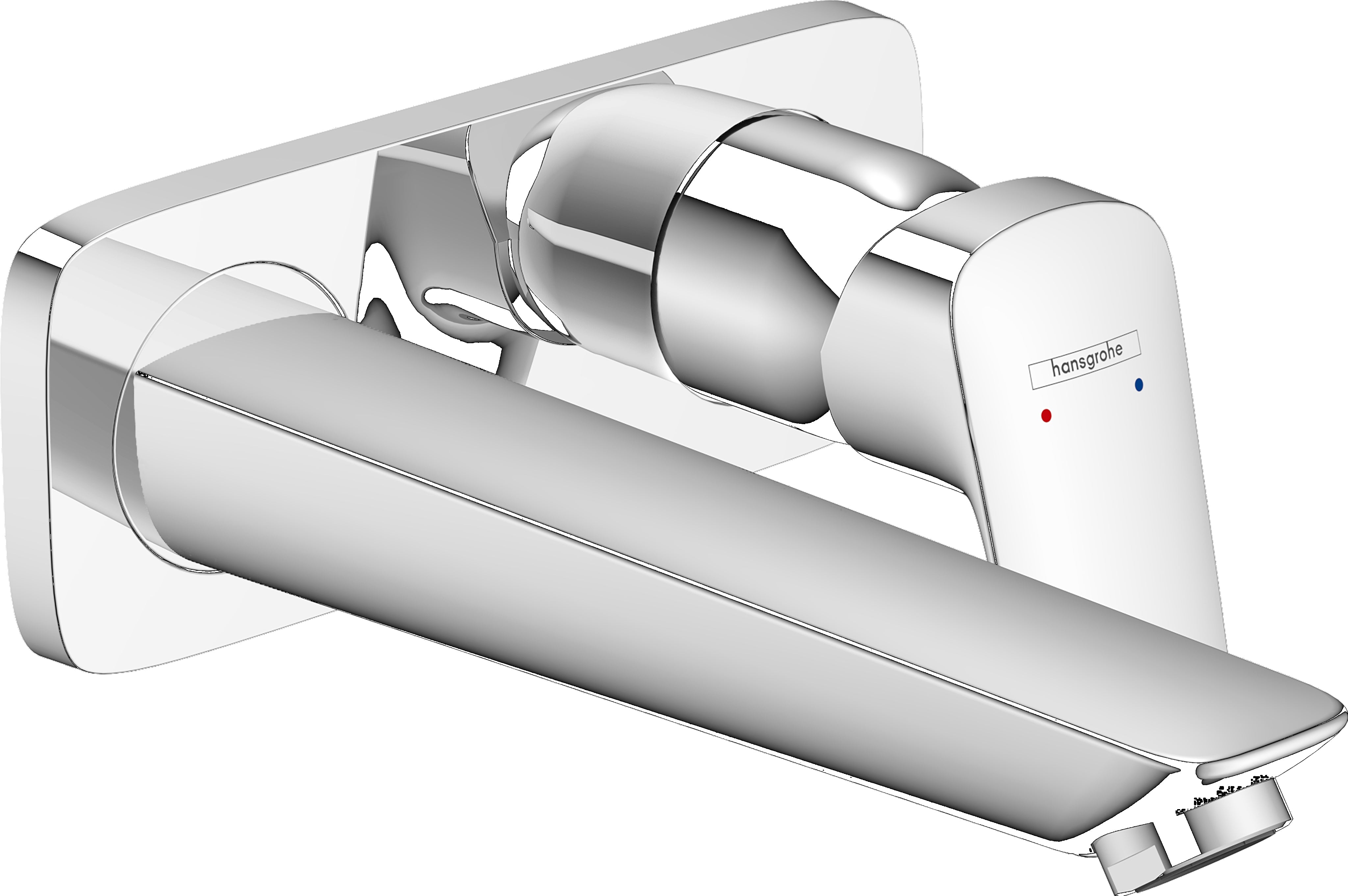 Logis Single lever basin mixer for concealed installation with spout 19.5 cm