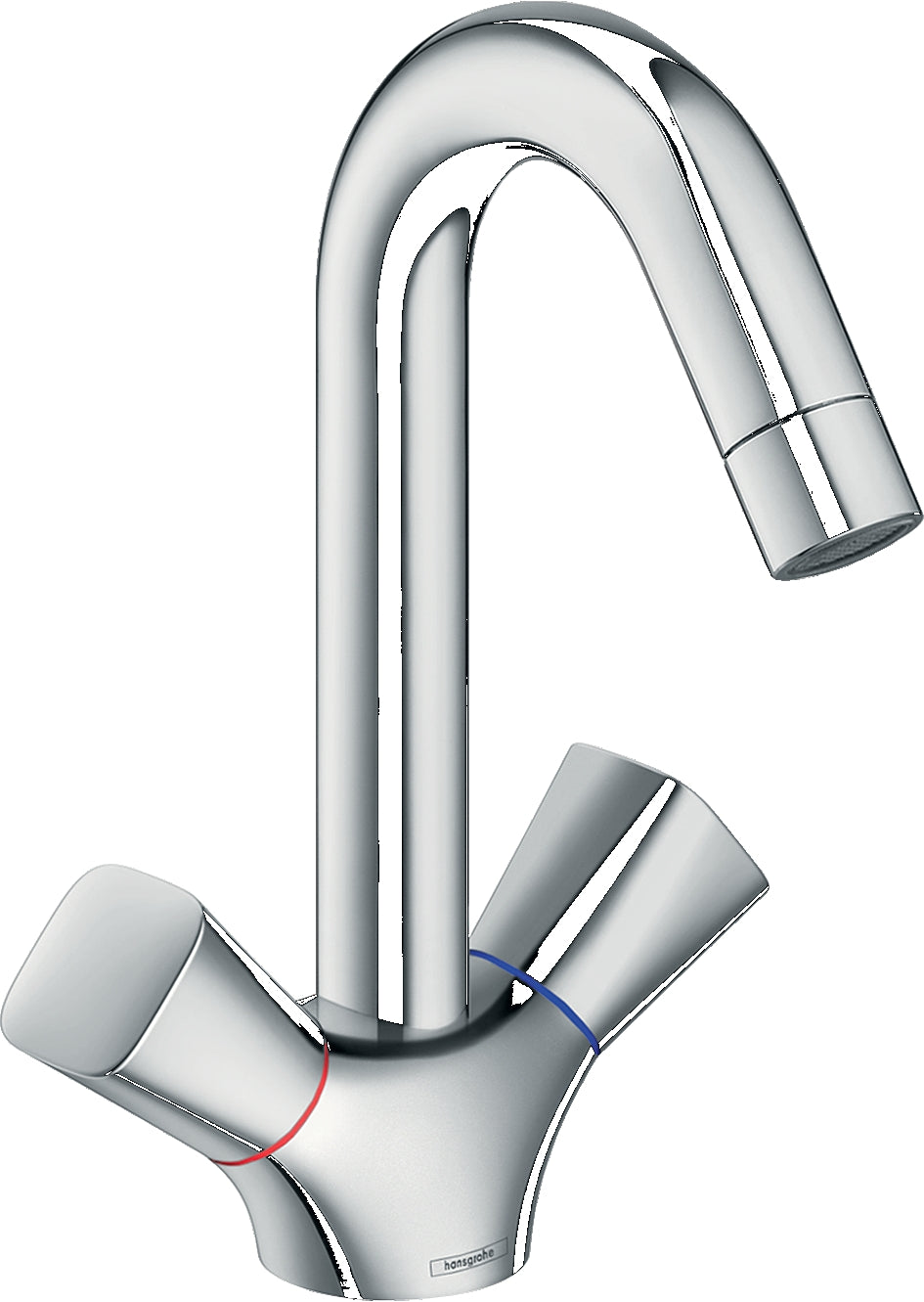 Logis 2-handle basin mixer 150 without waste