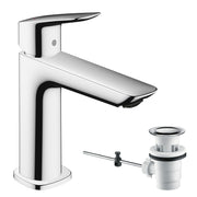 Logis Single lever basin mixer 110 Fine with pop-up waste set