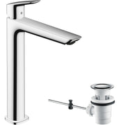 Logis Single lever basin mixer 240 Fine with pop-up waste set