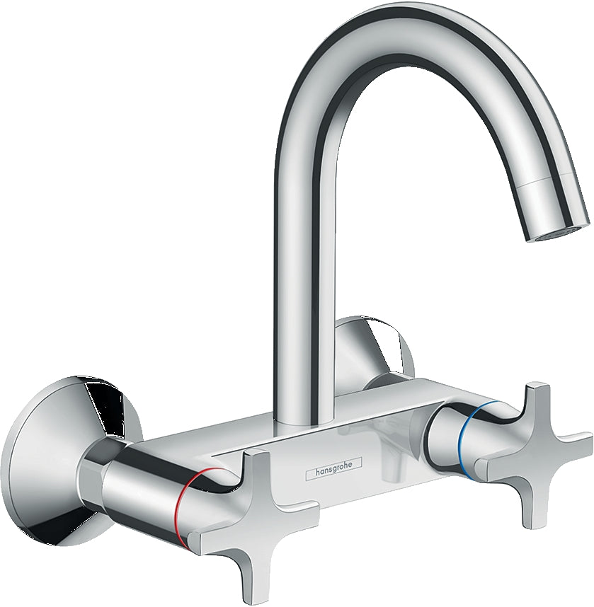 Logis M32 2-handle kitchen mixer wall-mounted, single spray mode