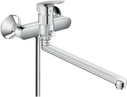 Logis Single lever manual bath mixer with long spout