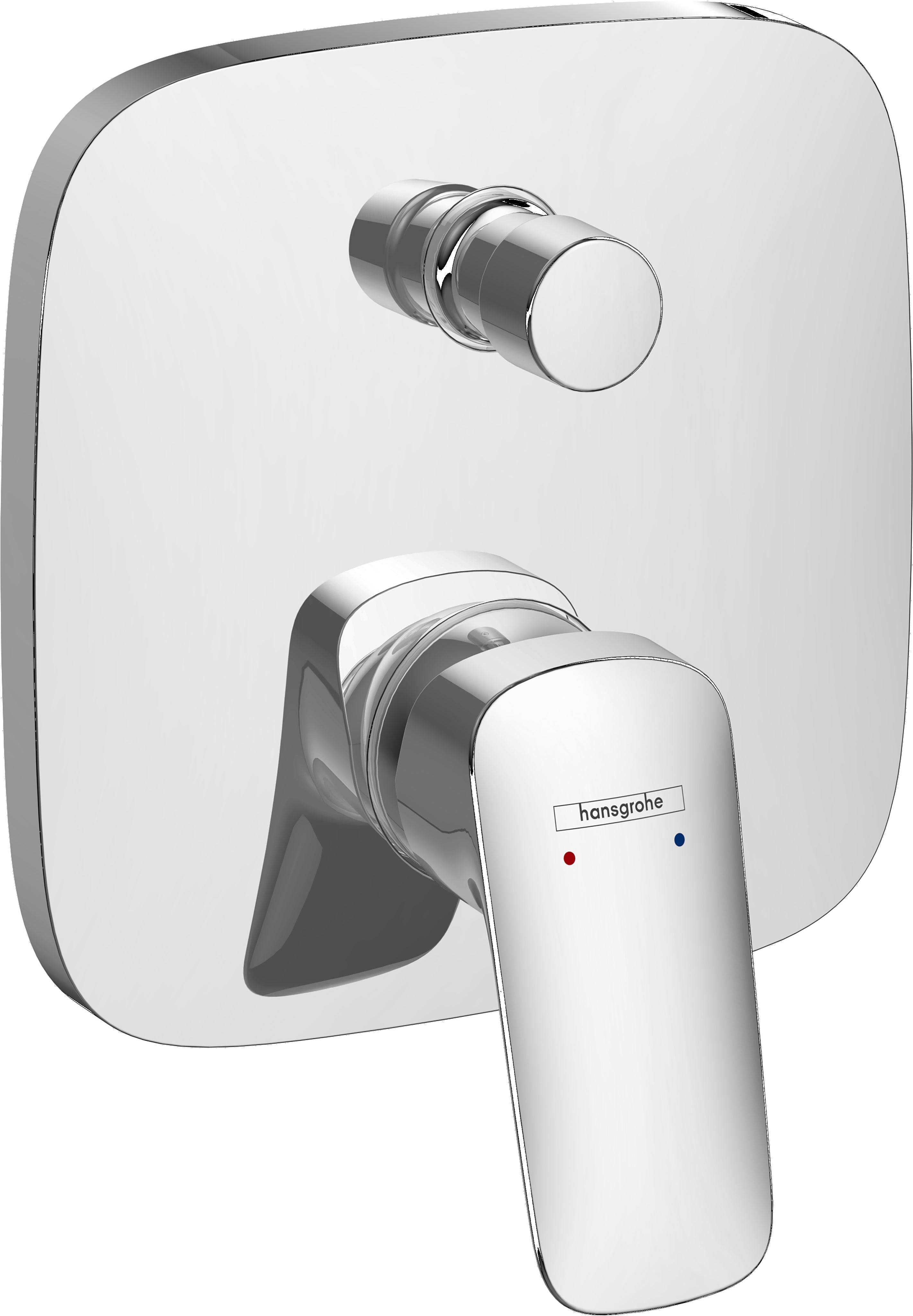 Logis Single lever manual bath mixer for concealed installation with integrated backflow prevention