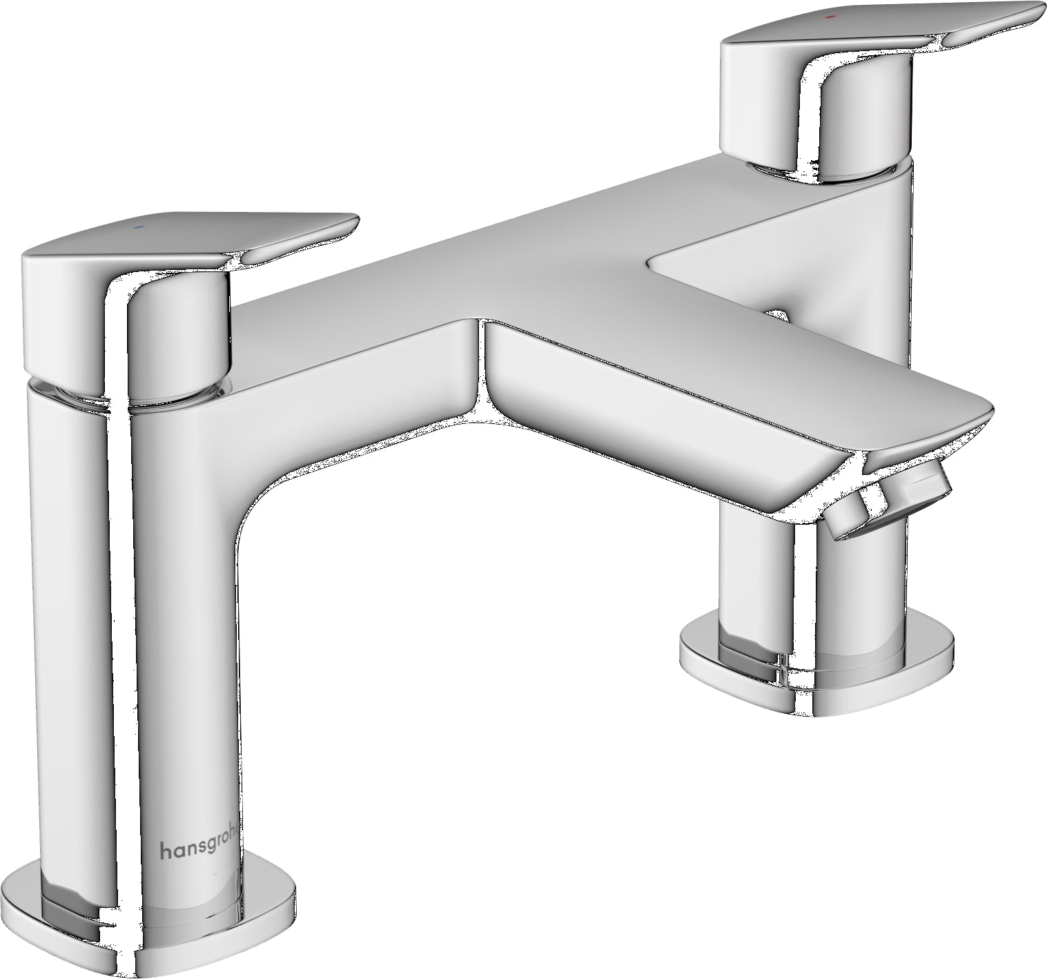 Logis 2-hole rim mounted bath mixer