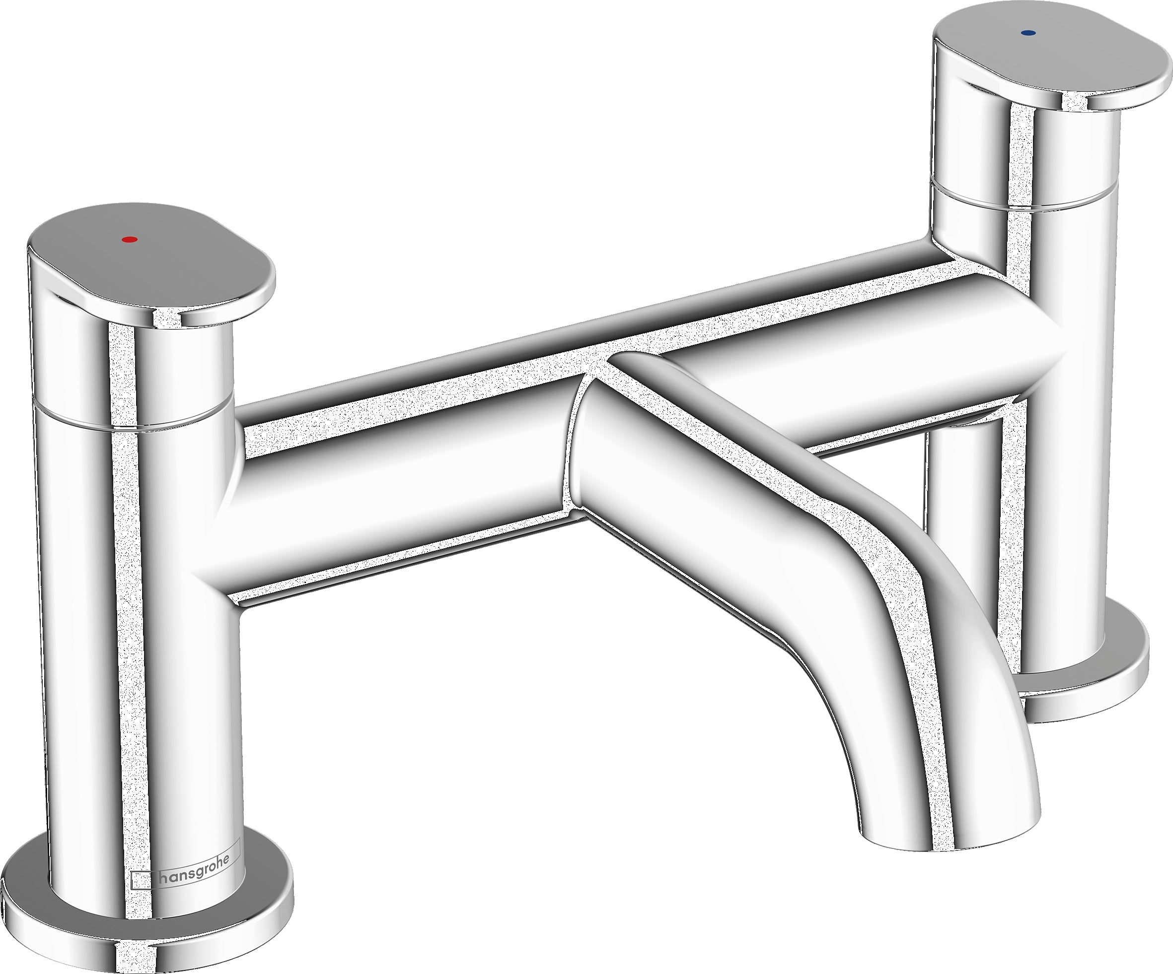 Vernis Blend 2-hole rim mounted bath mixer