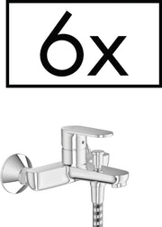 Vernis Blend Single lever bath mixer for exposed installation projects pack