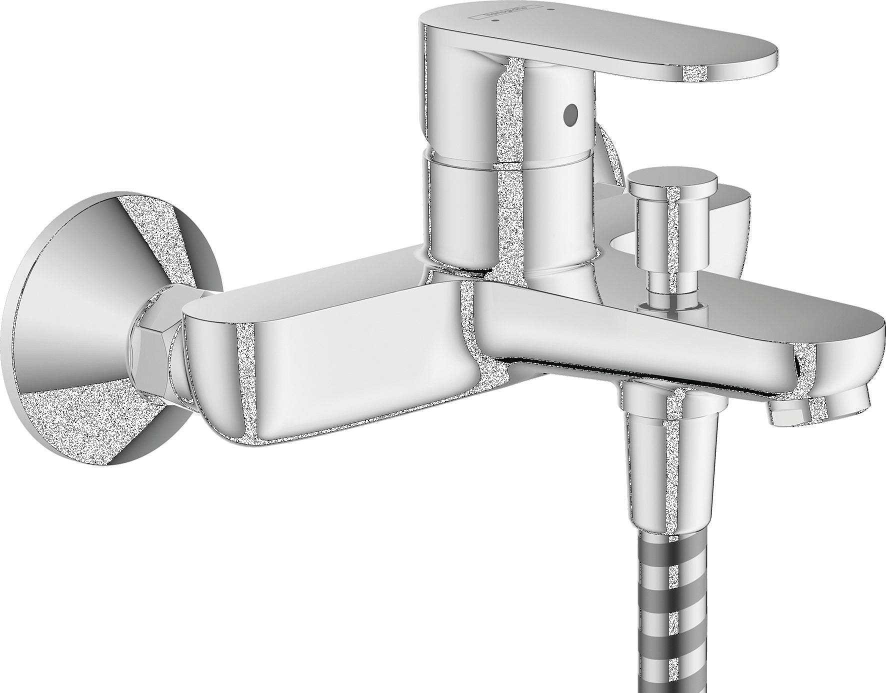 Vernis Blend Single lever bath mixer for exposed installation with 2 flow rates