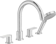 Vernis Shape 4-hole rim mounted bath mixer