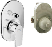 Vernis Shape Bath mixer set for concealed installation