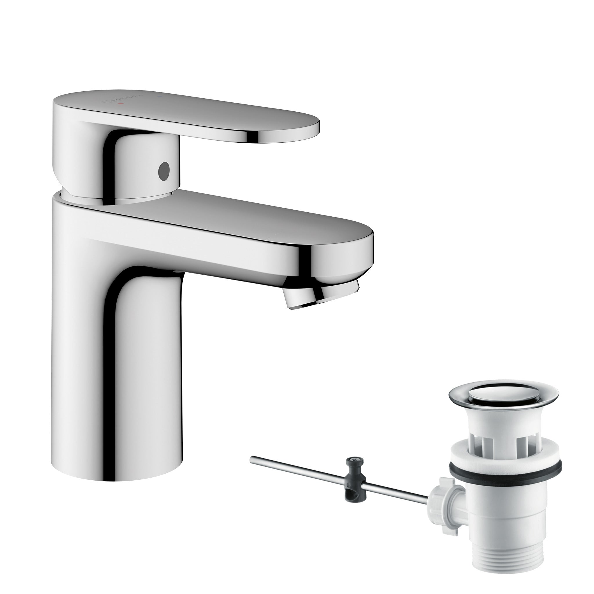 Vernis Blend Single lever basin mixer 70 with pop-up waste set