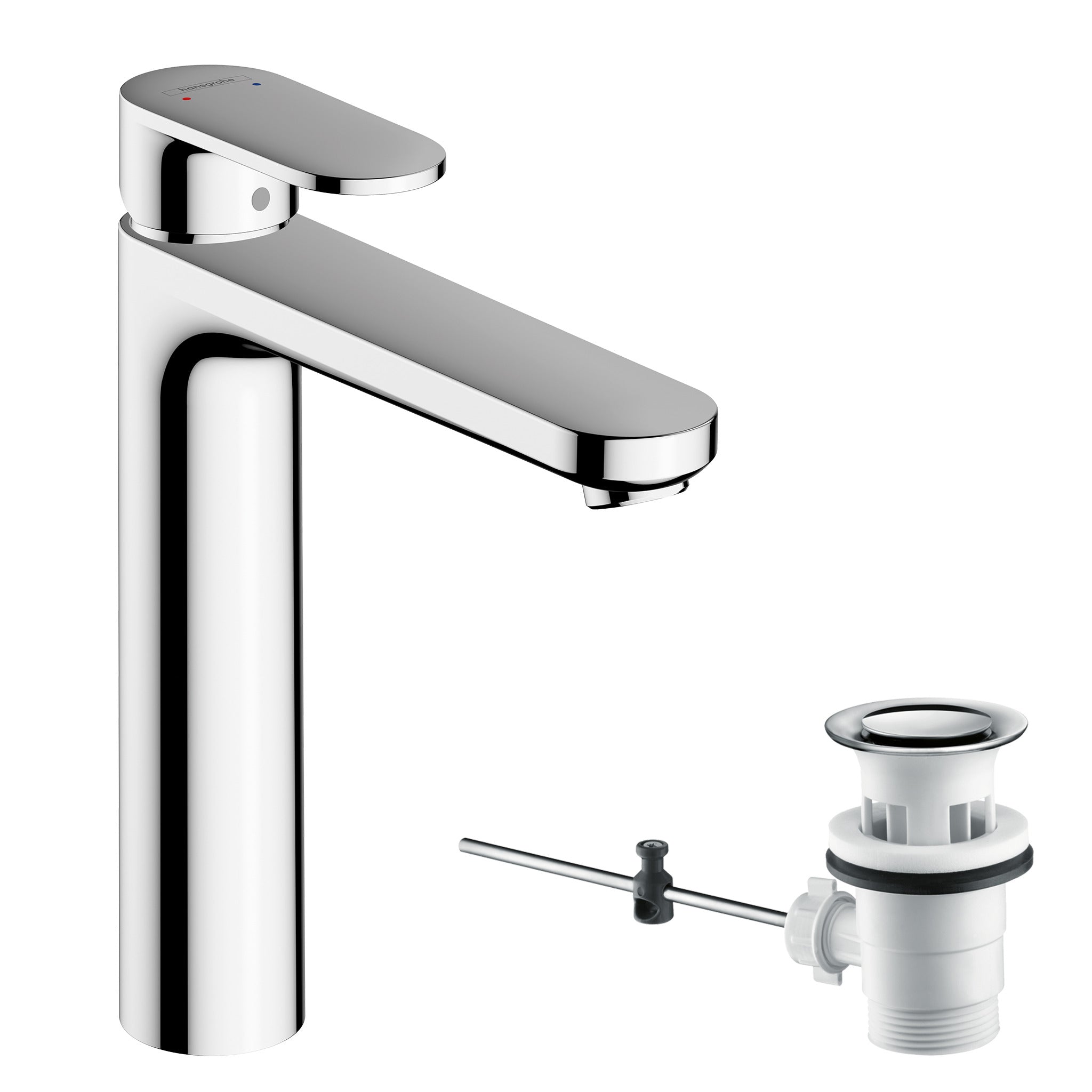 Vernis Blend Single lever basin mixer 190 with pop-up waste set