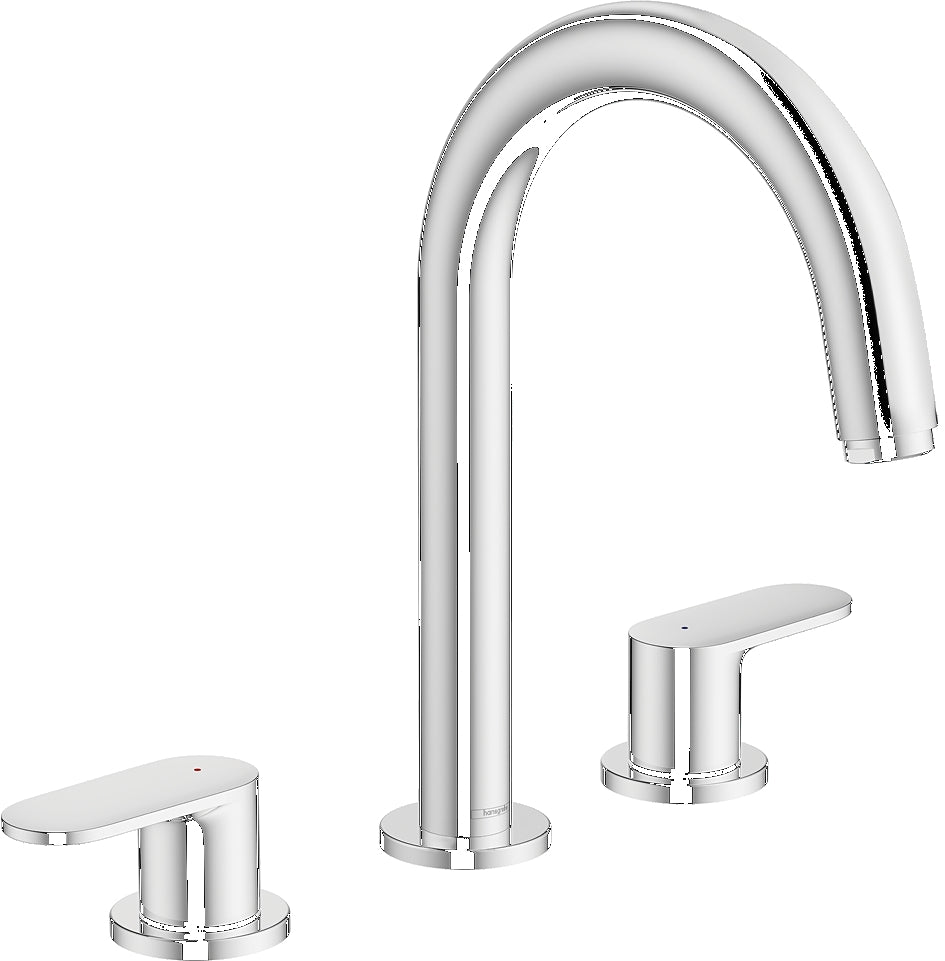 Vernis Blend 3-hole basin mixer with pop-up waste set