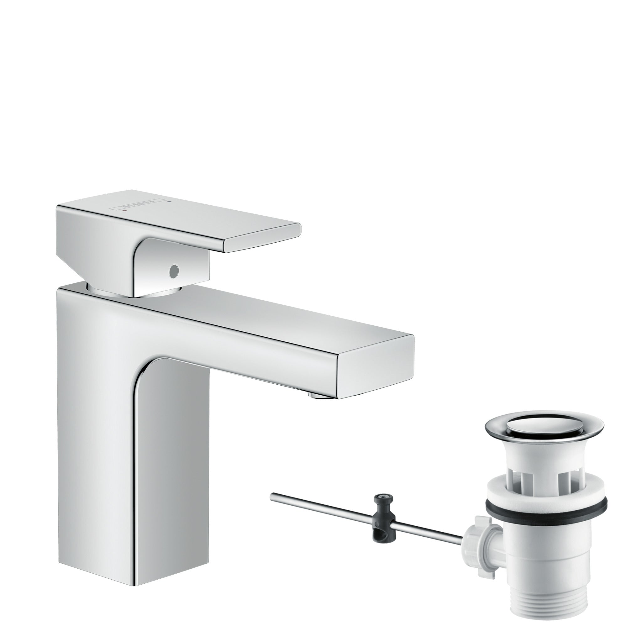 Vernis Shape Single lever basin mixer 100 with pop-up waste set