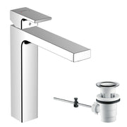 Vernis Shape Single lever basin mixer 190 with pop-up waste set