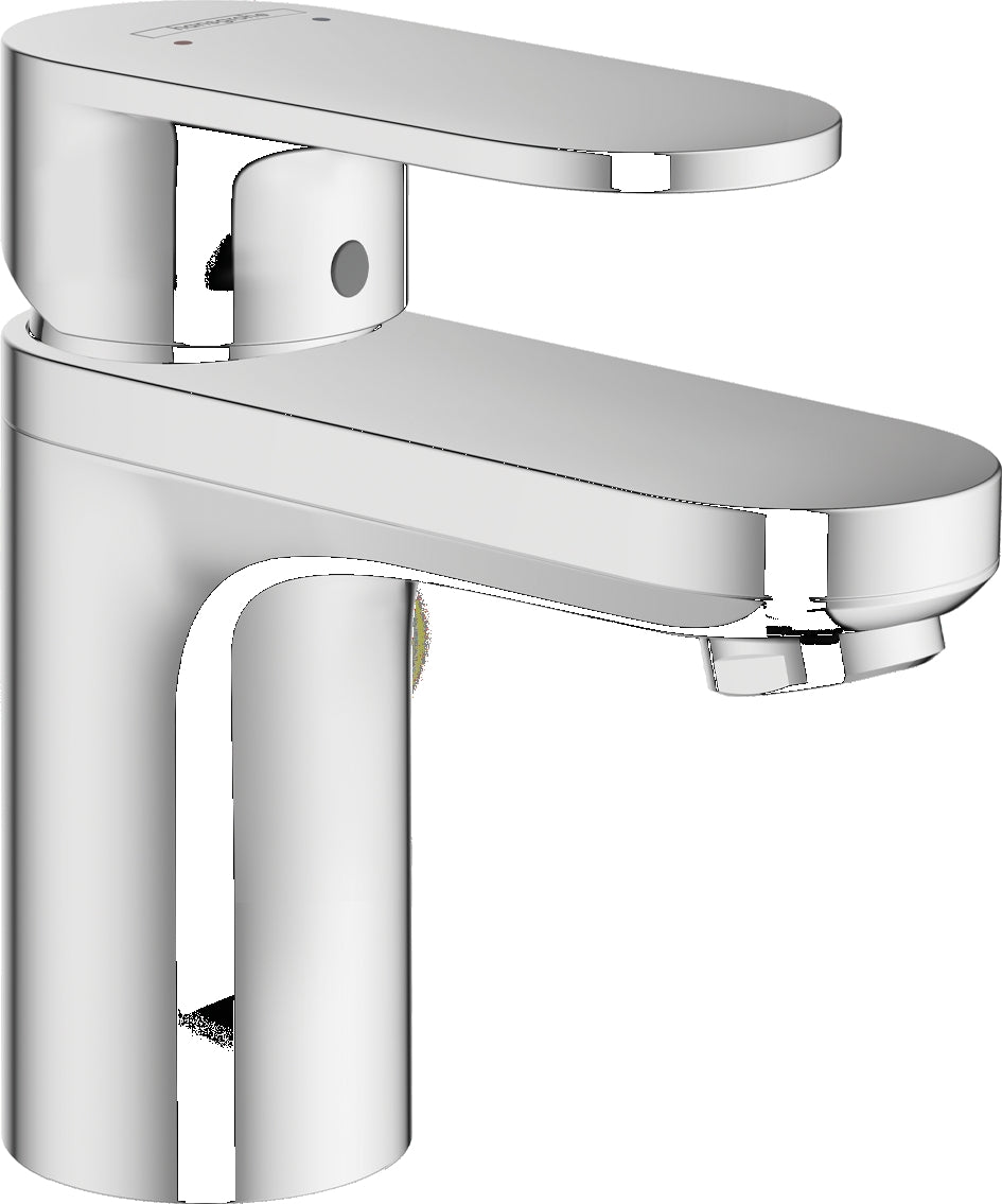 Vernis Blend Single lever basin mixer 70 with isolated water conduction and pop-up waste set