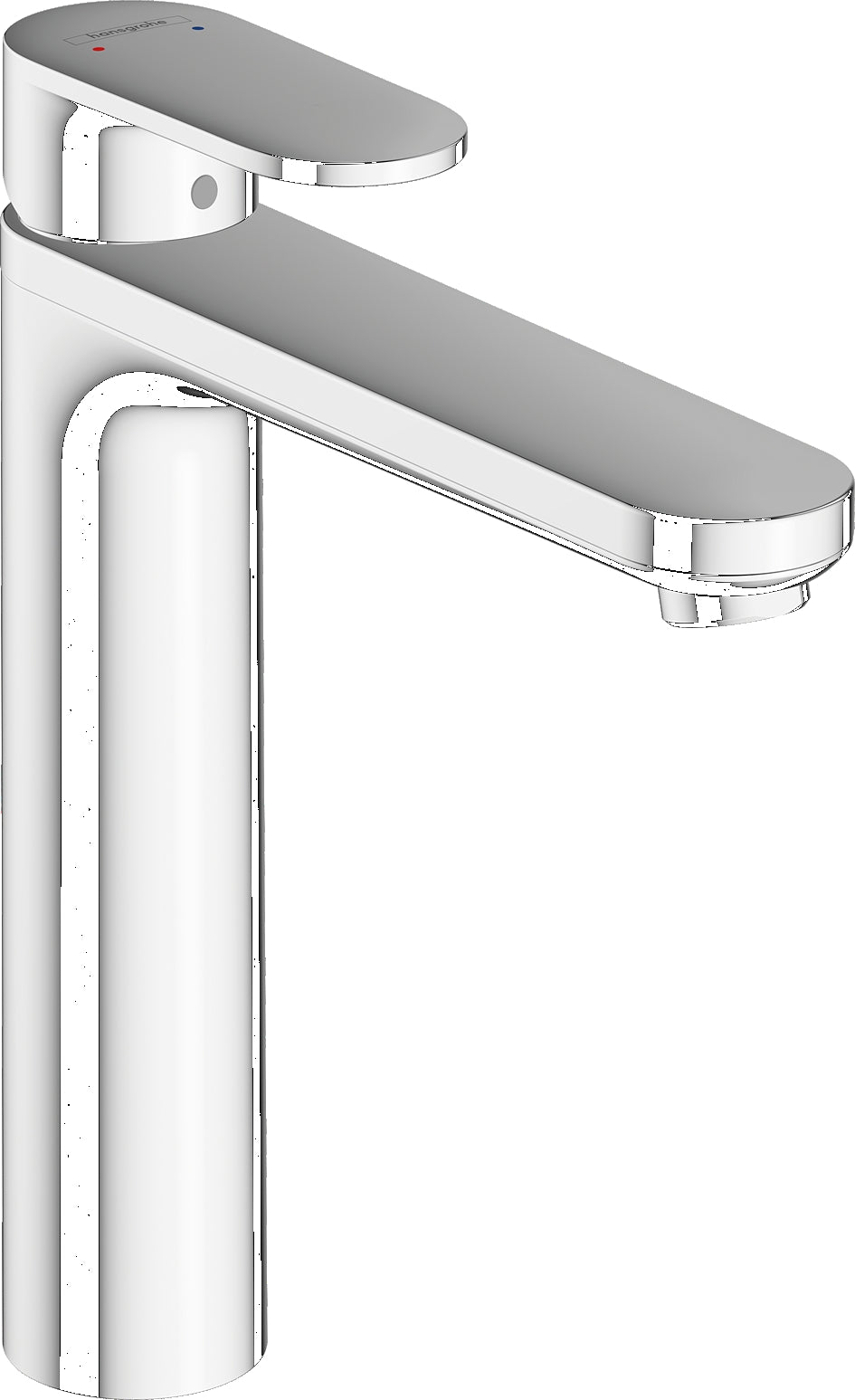 Vernis Blend Single lever basin mixer 190 with isolated water conduction and pop-up waste set
