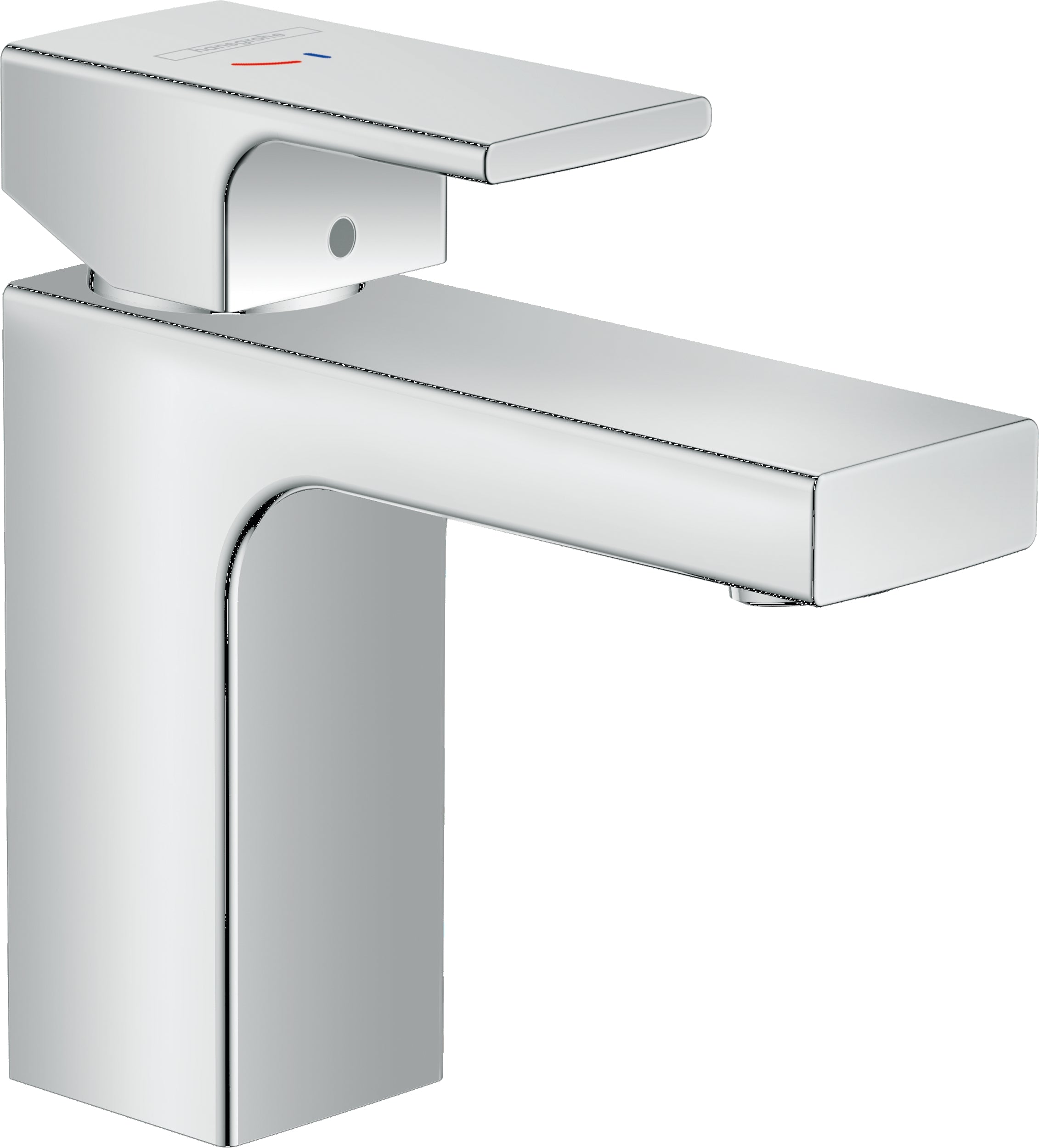Vernis Shape Single lever basin mixer 100 CoolStart with pop-up waste set
