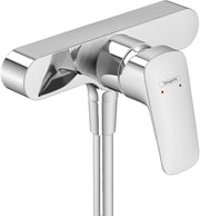 Logis Single lever manual shower mixer for exposed installation with centre distance 15.3 cm