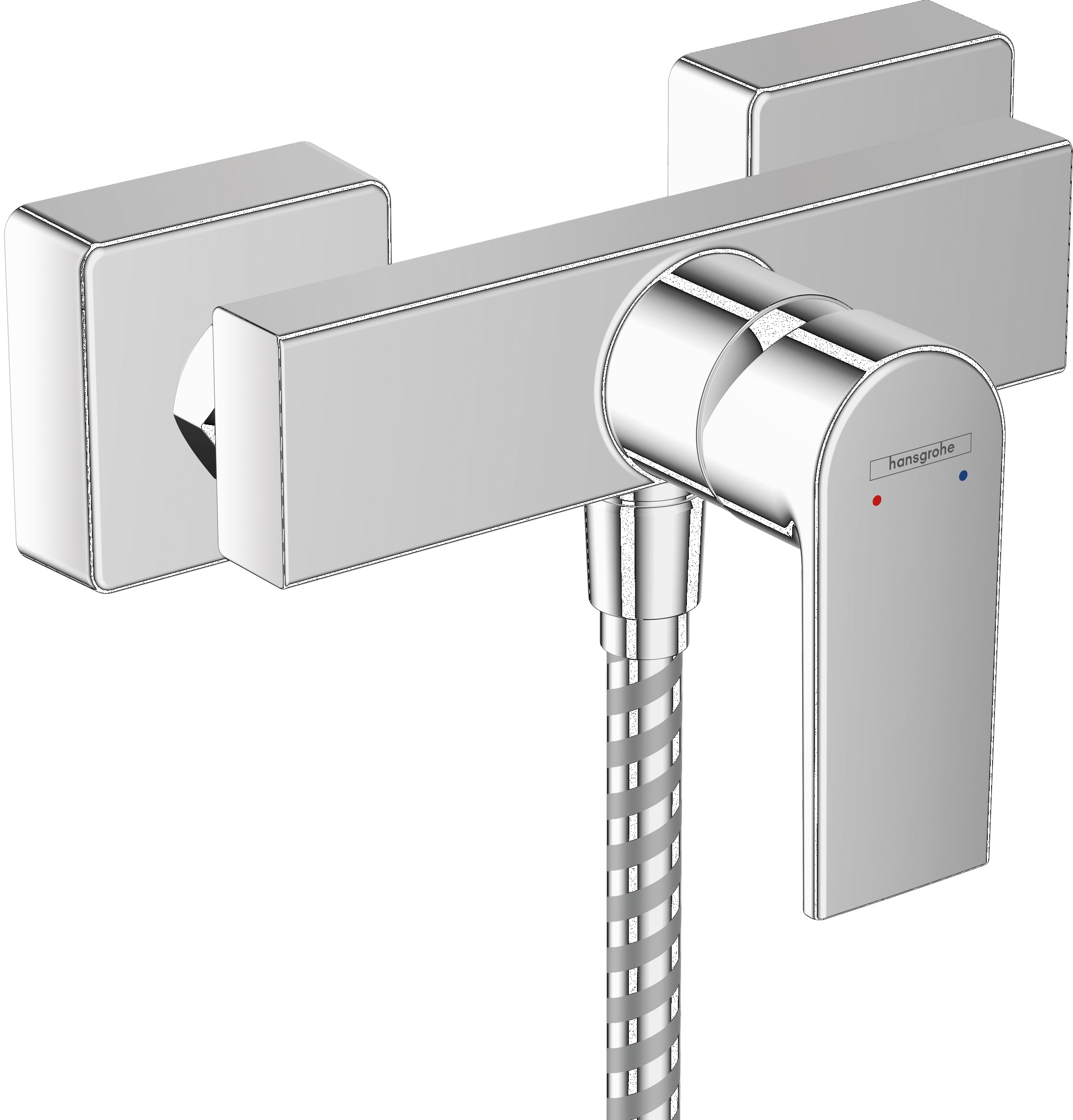 Vernis Shape Single lever shower mixer for exposed installation with 2 flow rates