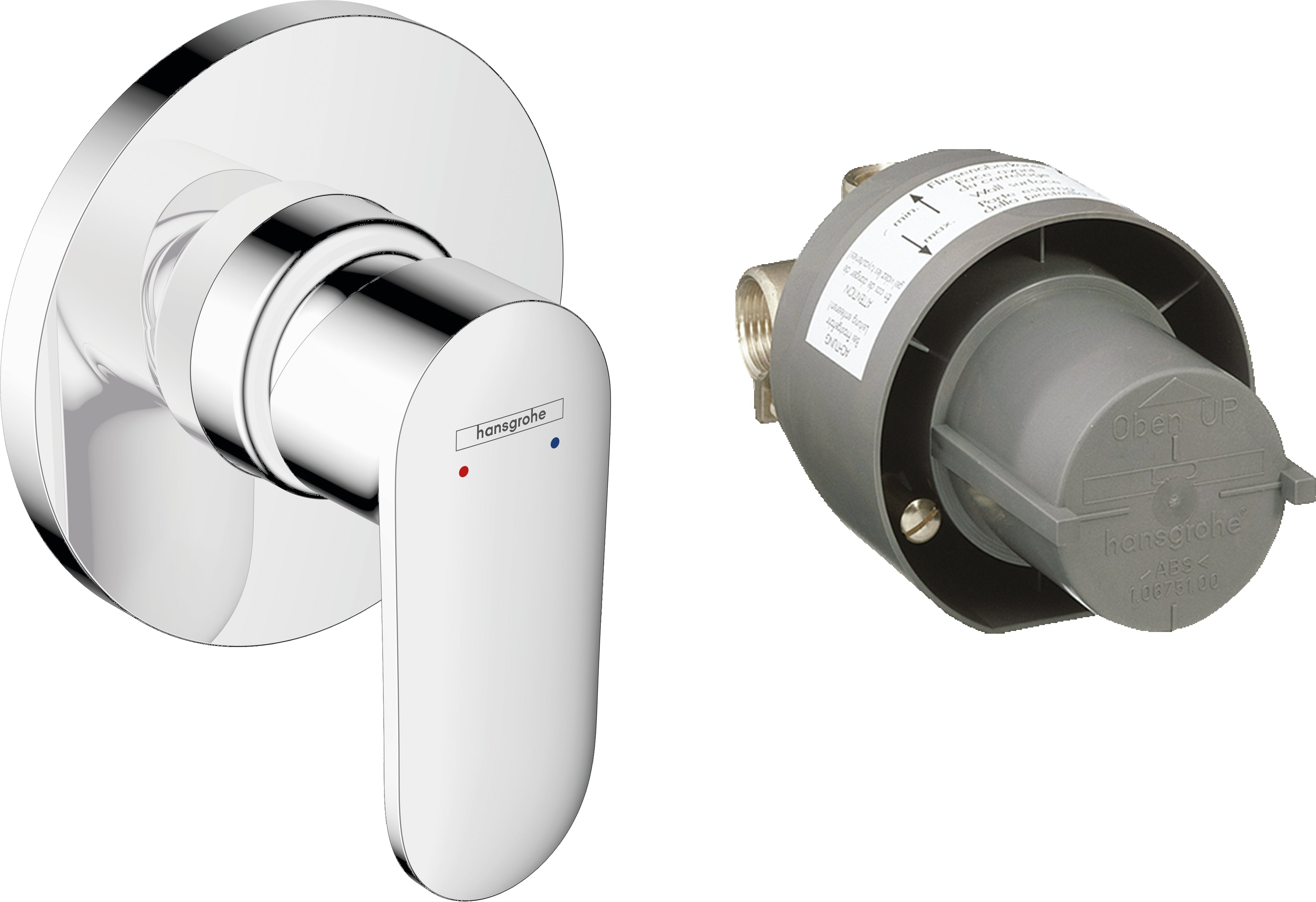 Vernis Blend Shower mixer set for concealed installation