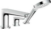 Talis E 3-hole rim-mounted single lever bath mixer for Secuflex