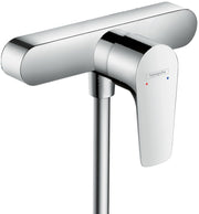 Talis E Single lever manual shower mixer for exposed installation with centre distance 15.3 cm